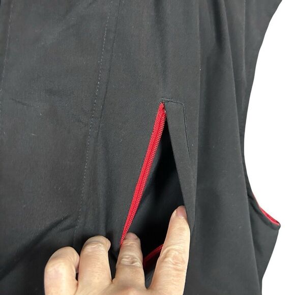 Vtg Cabelas Down Puffer Vest Mens Sz L Full Zip Pockets Black Outdoor Gorpcore - Picture 9 of 16